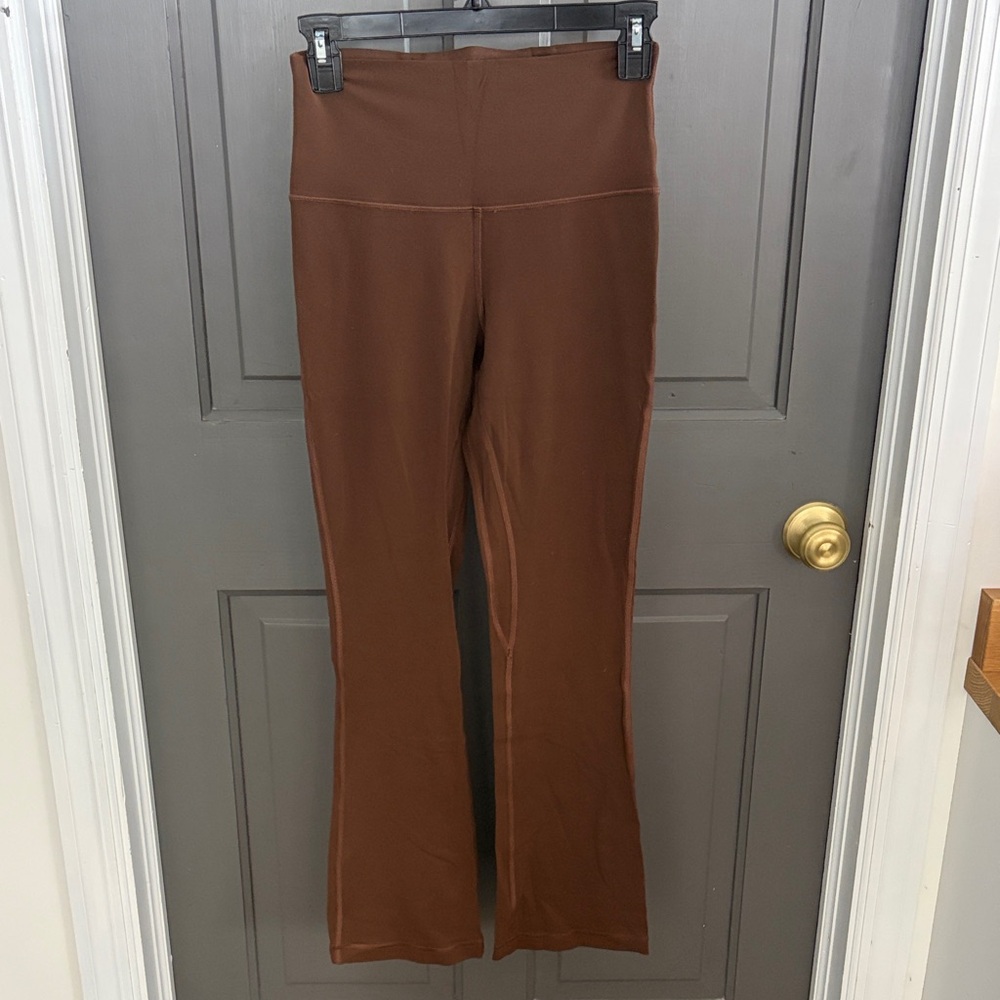 lululemon athletica Brown micro Flared Leggings